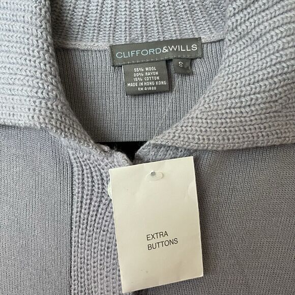 Clifford & Wills Cardigan Sweater Long Belted Button Down Womens Size Small NEW - Picture 3 of 13